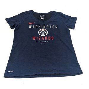 Washington Wizards Women's Large‎ Nike Wordmark V Neck T Shirt NBA Basketball